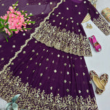 Panjabi Weeding Look Top Lehenga