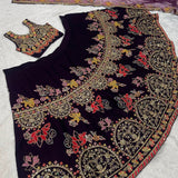 Fabulous Kasturi Silk Embroidered Lehenga