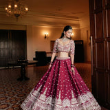 Marvelous Wedding Silk Embroidered Lehenga