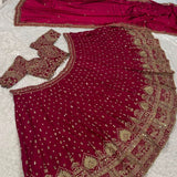 Marvelous Wedding Silk Embroidered Lehenga