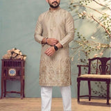 Traditional Mens Cotton Embroidered Kurta