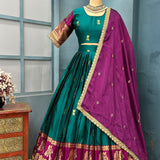 Premium Kanjivaram Silk Lehenga Choli