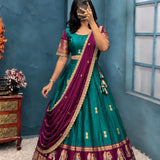 Premium Kanjivaram Silk Lehenga Choli