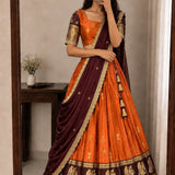 Premium Kanjivaram Silk Lehenga Choli