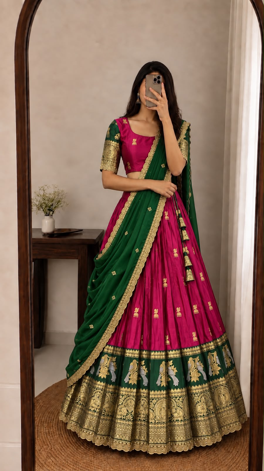 Premium Kanjivaram Silk Lehenga Choli