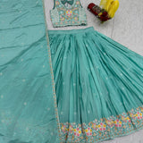 Festive Chinon Sequence Work Lehenga