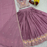Festive Chinon Sequence Work Lehenga