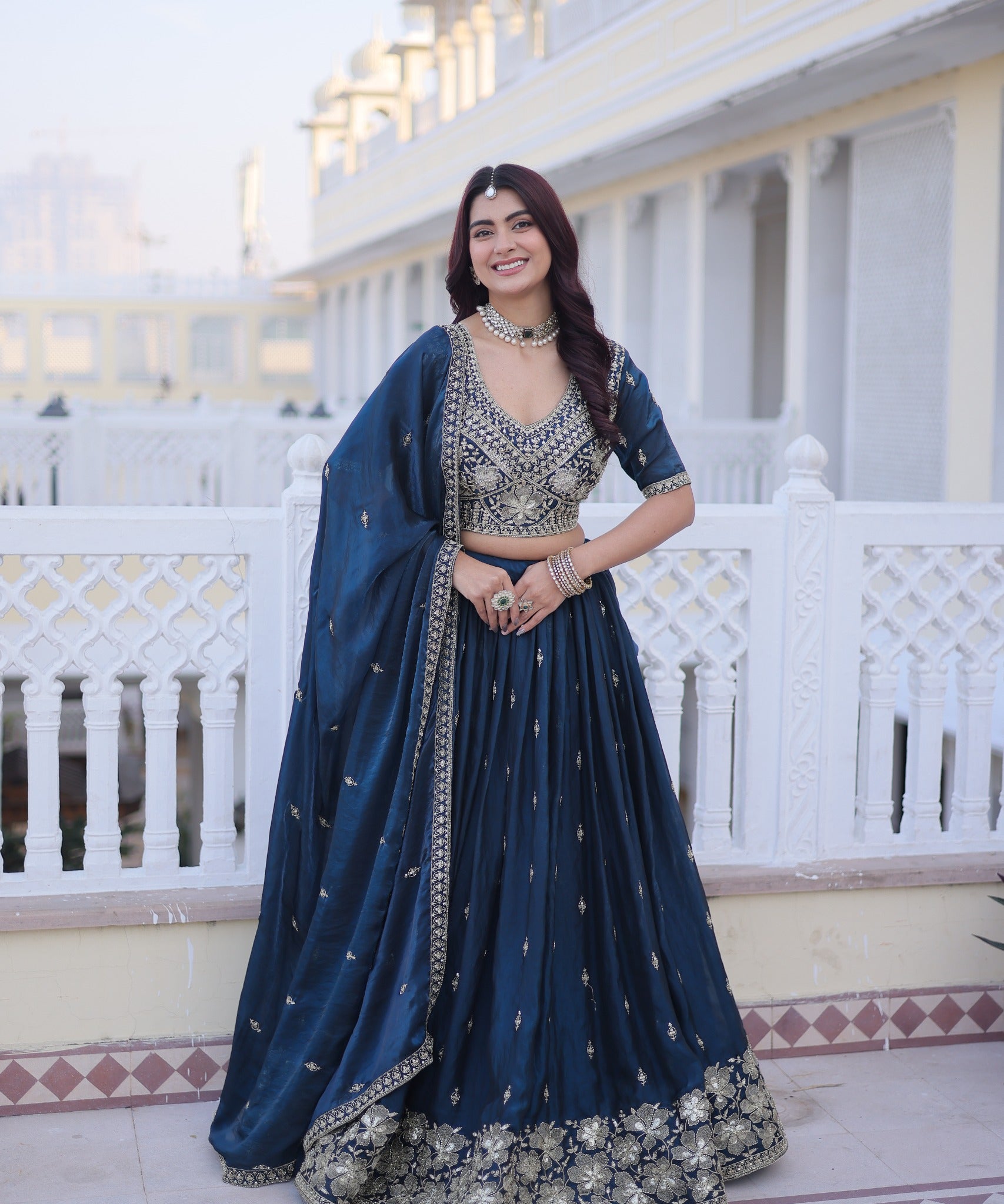 Navratri Special Fendy Silk Lehenga