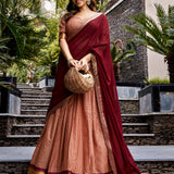 Traditional Kanchi Cotton Checkered Lehenga