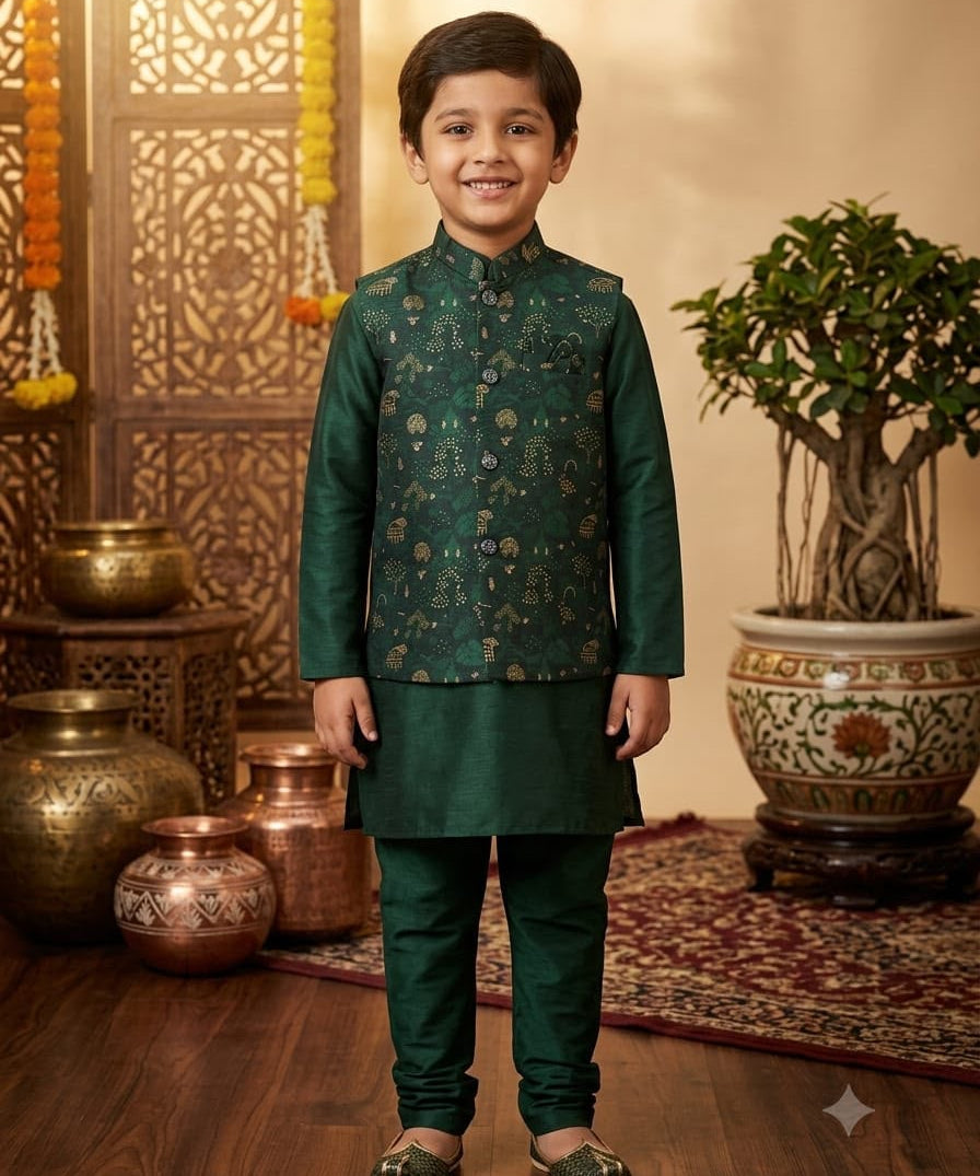 Wedding Special Kids Koti Kurta Set