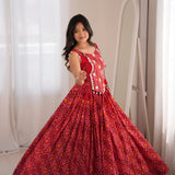 Traditional Navratri Heavy Rayon Lehenga