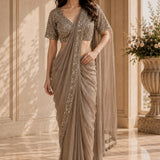 Premium Beads Work Ready To Wear Saree