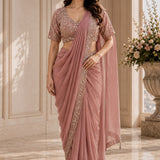 Premium Beads Work Ready To Wear Saree