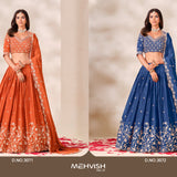 Mehvish Embroidered Chinon Lehenga