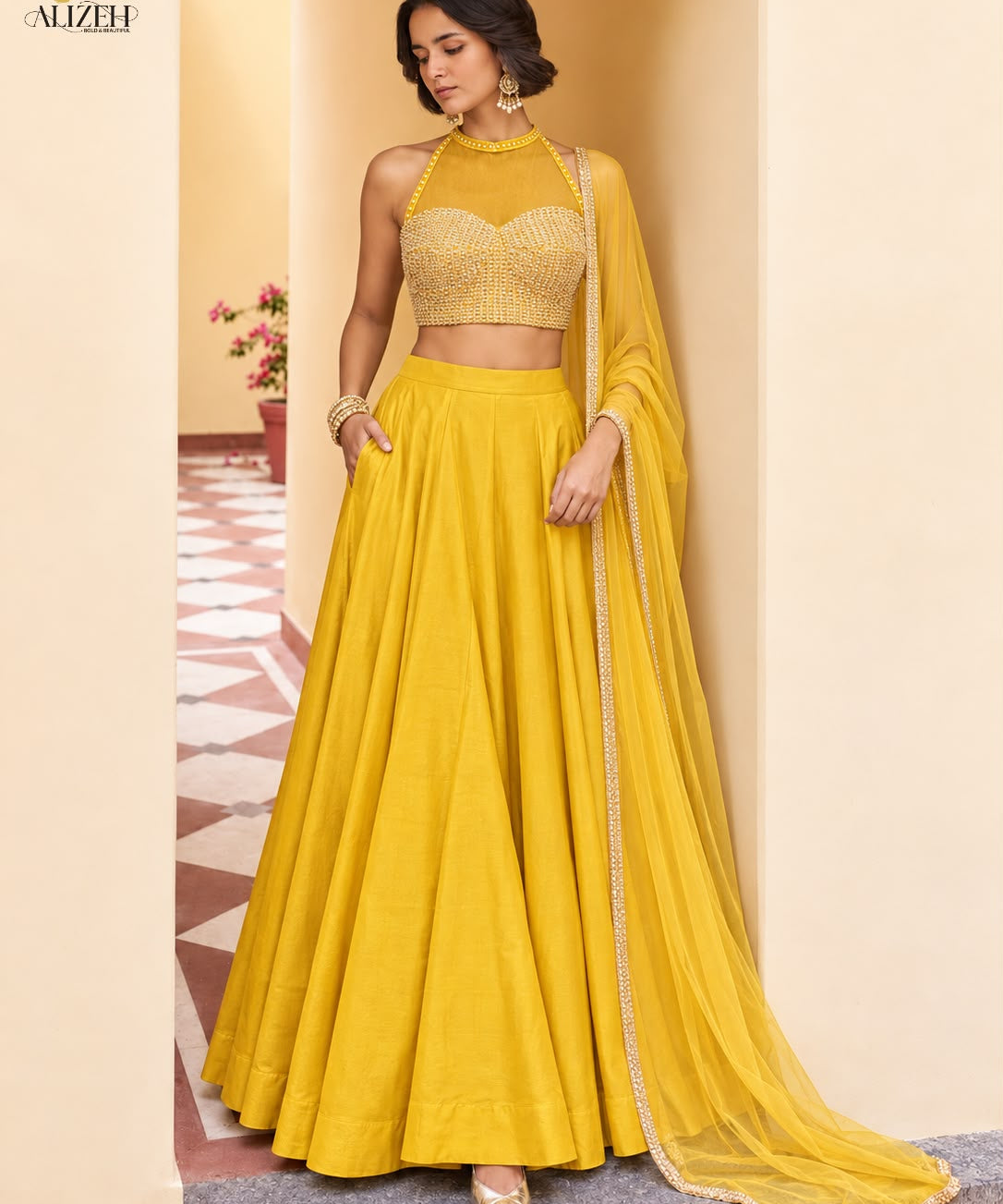 Attractive Roman Silk Lehenga Choli