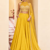 Attractive Roman Silk Lehenga Choli