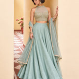 Attractive Roman Silk Lehenga Choli