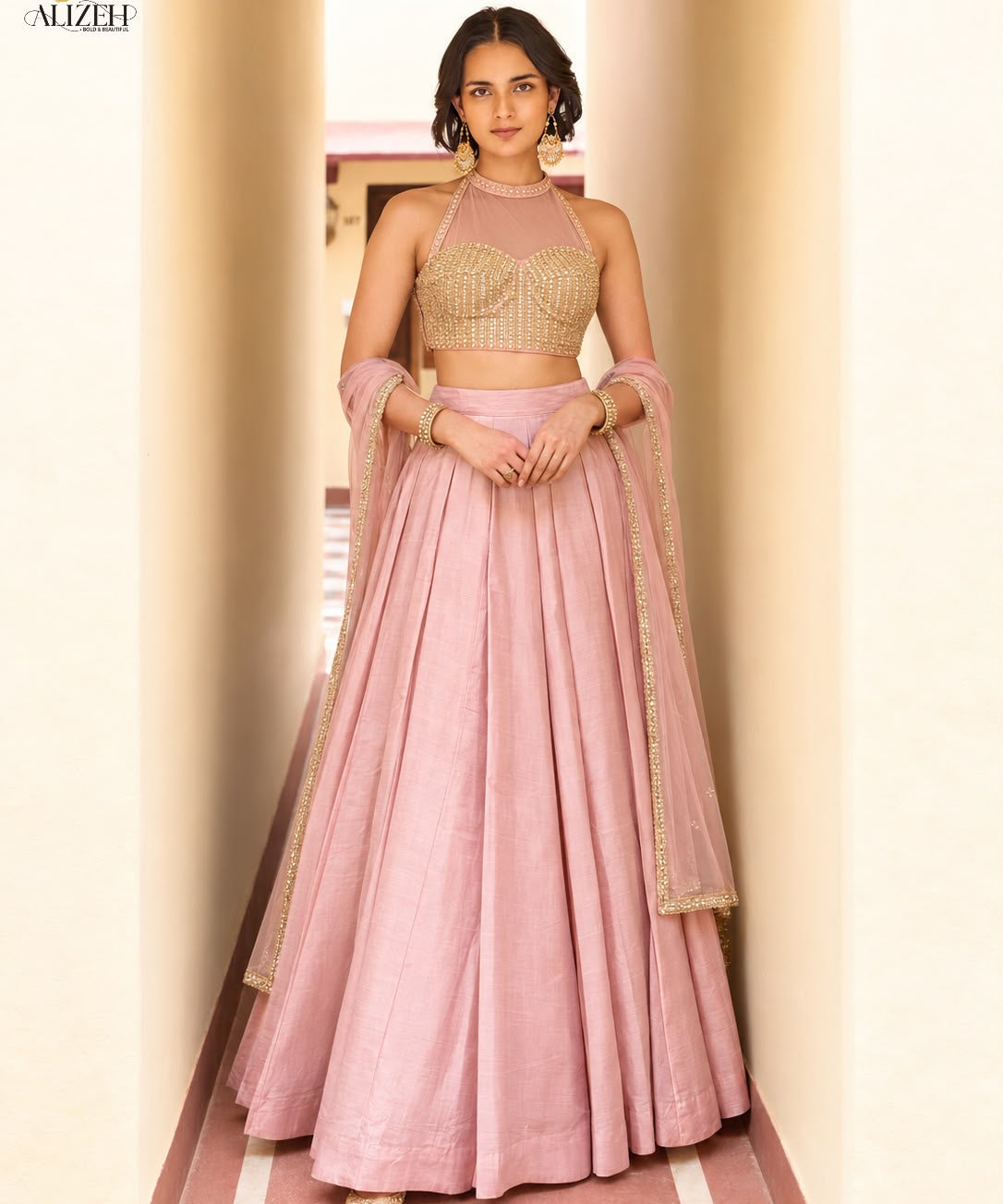 Attractive Roman Silk Lehenga Choli