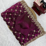 Designer Fendy Silk Beads Work Saree