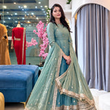 Ethnic Fendy Silk Aanrkali Gown