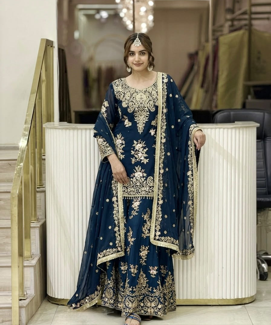 Elegance Pakistani Embroidered Suit