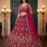 Glorious Beads Work Wedding Lehenga