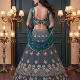 Glorious Beads Work Wedding Lehenga