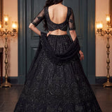 Glorious Beads Work Wedding Lehenga