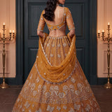 Glorious Beads Work Wedding Lehenga