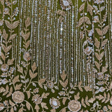 Royal Net Embroidered Wedding Lehenga