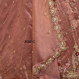 Crystal Beads Work Indian Wedding Lehenga