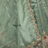 Crystal Beads Work Indian Wedding Lehenga
