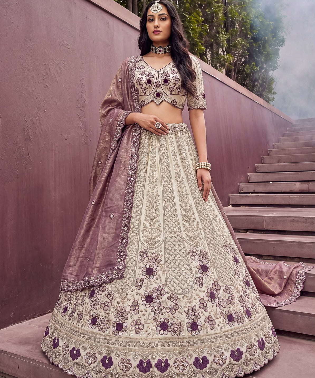 Majesty Bridal Motif Work Lehenga
