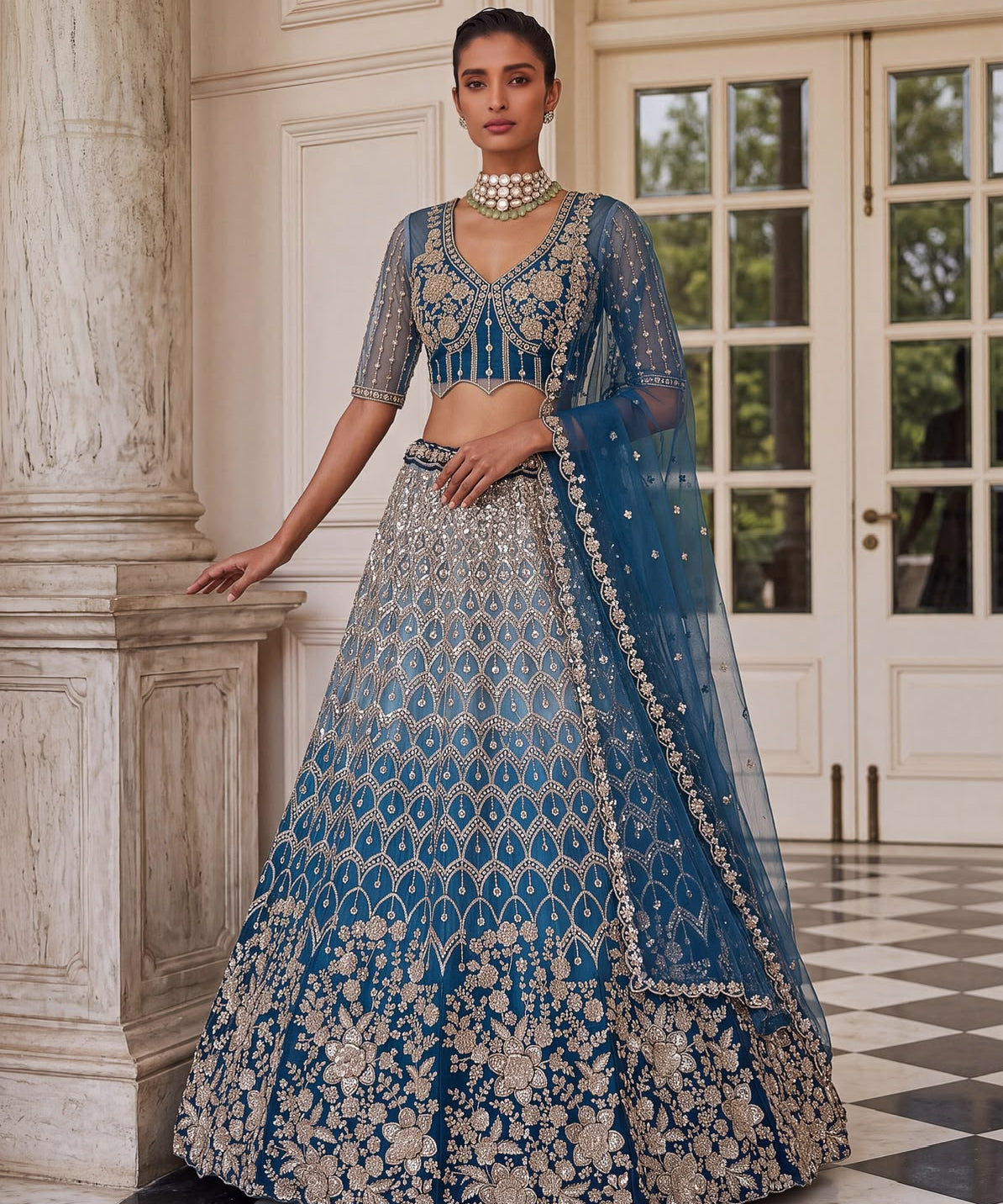 Luxurious Wedding Embroidered Lehenga