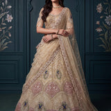Magnificent Peacock Handwork Lehenga