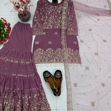 Fashionable Pakistani Embroidered Suit