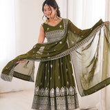Showcasing Georgette Anarkali Suit