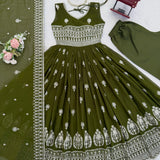Showcasing Georgette Anarkali Suit
