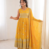 Showcasing Georgette Anarkali Suit