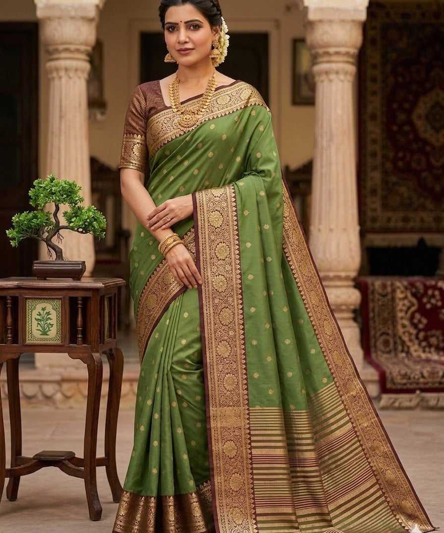 Exclusive Soft Nimakari Silk Saree