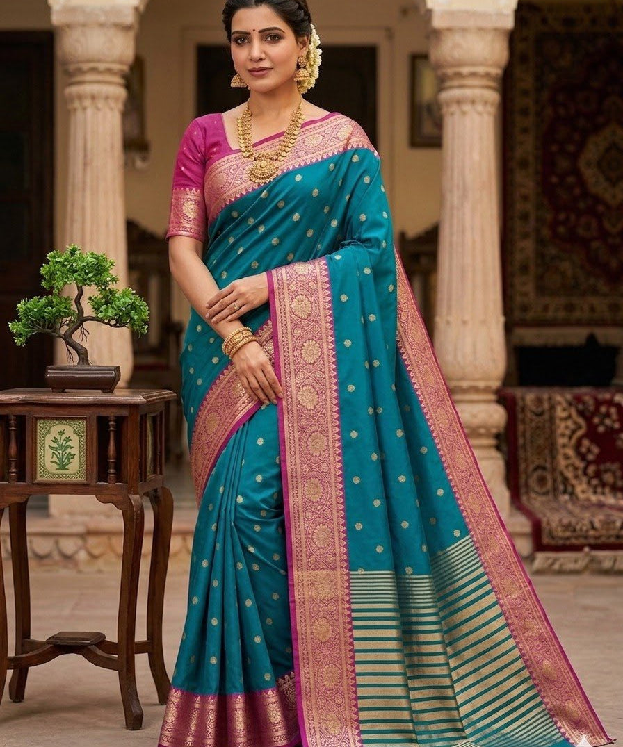 Exclusive Soft Nimakari Silk Saree