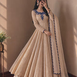 Stunning Ethnic Crush Silk Gown
