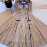 Stunning Ethnic Crush Silk Gown