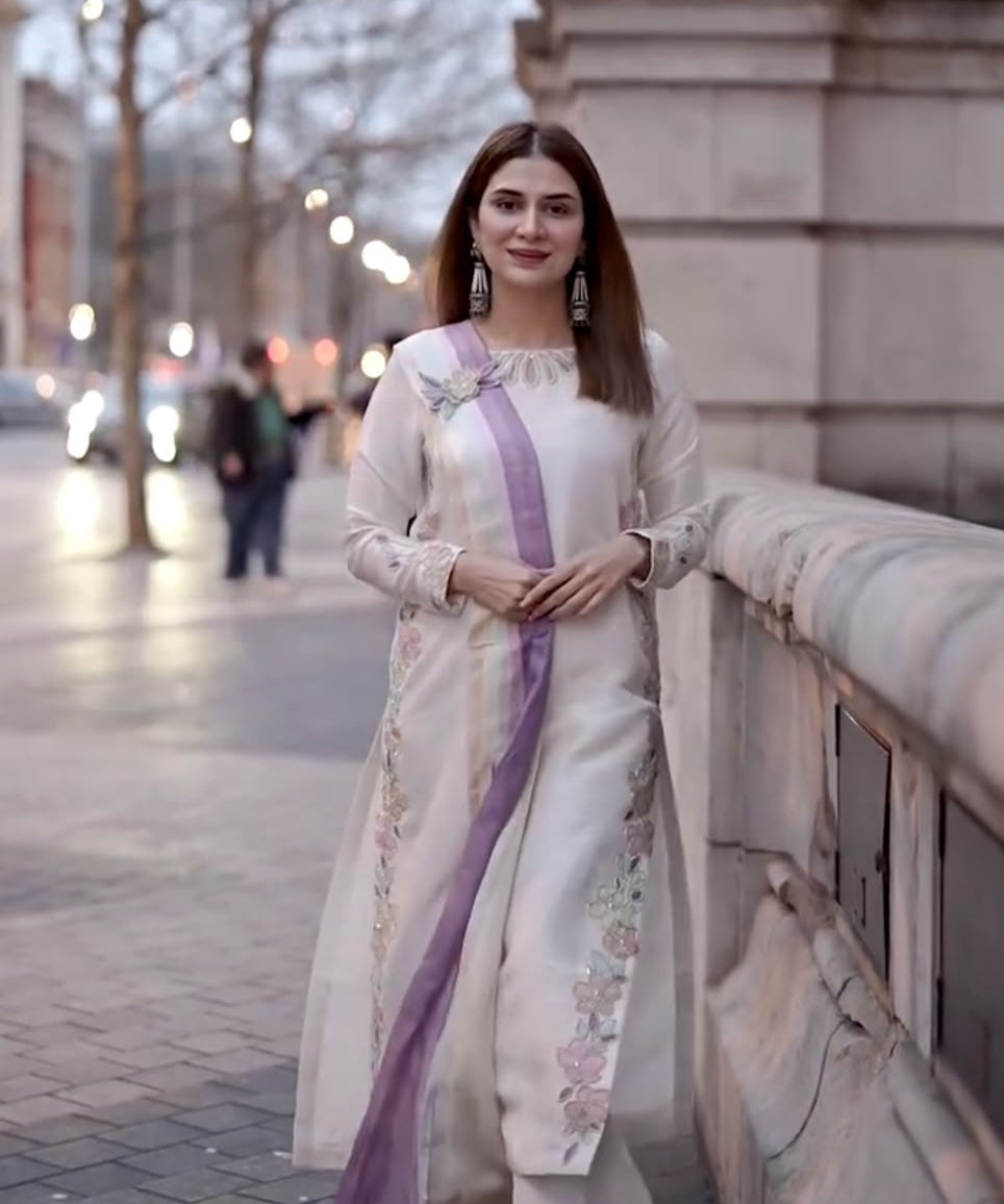 Designer Satin Rayon Straight Suit