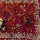 Premium Space Silk Embroidered Saree