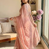 Stunning Dimon Work Moss Saree