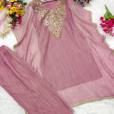 Classic Crush Silk Kaftan Plazzo