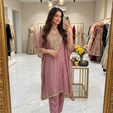 Classic Crush Silk Kaftan Plazzo