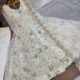 Trending Fendy Silk Embroidered Gown