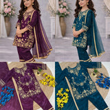 Trending Silk Kids Top Plazzo
